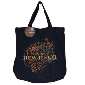 NWT Twilight Saga New Moon Black Canvas Tote Bag